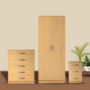 2 Door Wardrobe Set