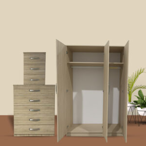 Alternative view of 3 Door Wardrobe Set
