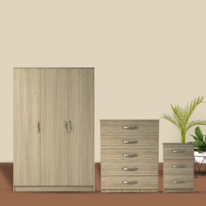 3 Door Wardrobe Set