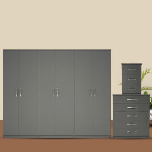 6 Door Wardrobe Set